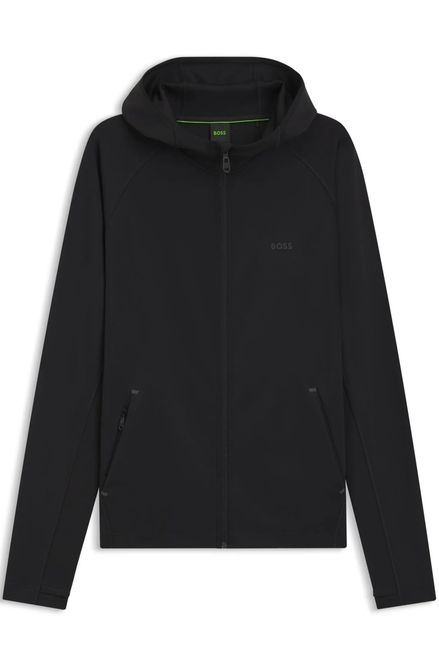 Active Hoodie mit Reißverschluss und reflektierendem Branding