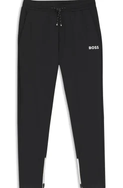 Active Jogginghose aus Stretch-Gabardine mit Reißverschlüssen an den Säumen