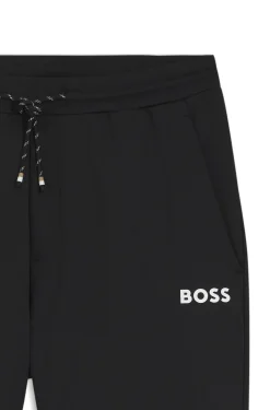 Active Jogginghose aus Stretch-Gabardine mit Reißverschlüssen an den Säumen