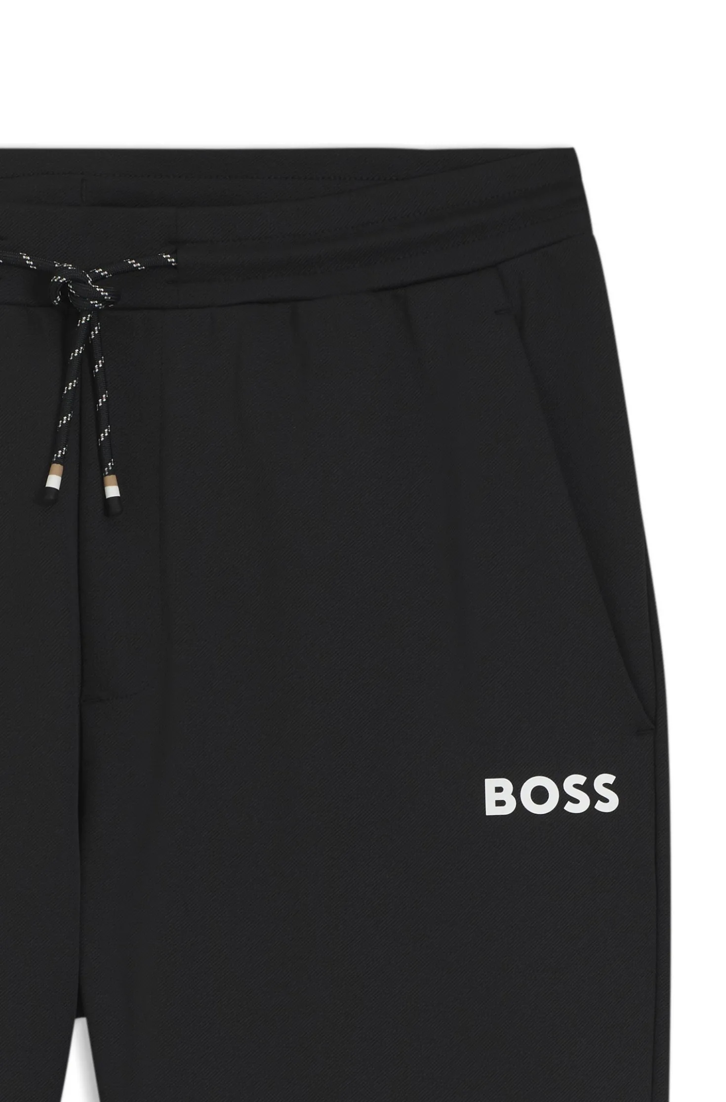 Active Jogginghose aus Stretch-Gabardine mit Reißverschlüssen an den Säumen