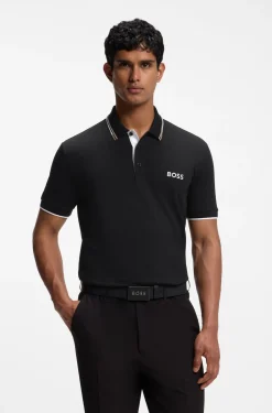 Active Paddy Regular-Fit Poloshirt aus schnell trocknendem Stretch-Piqué