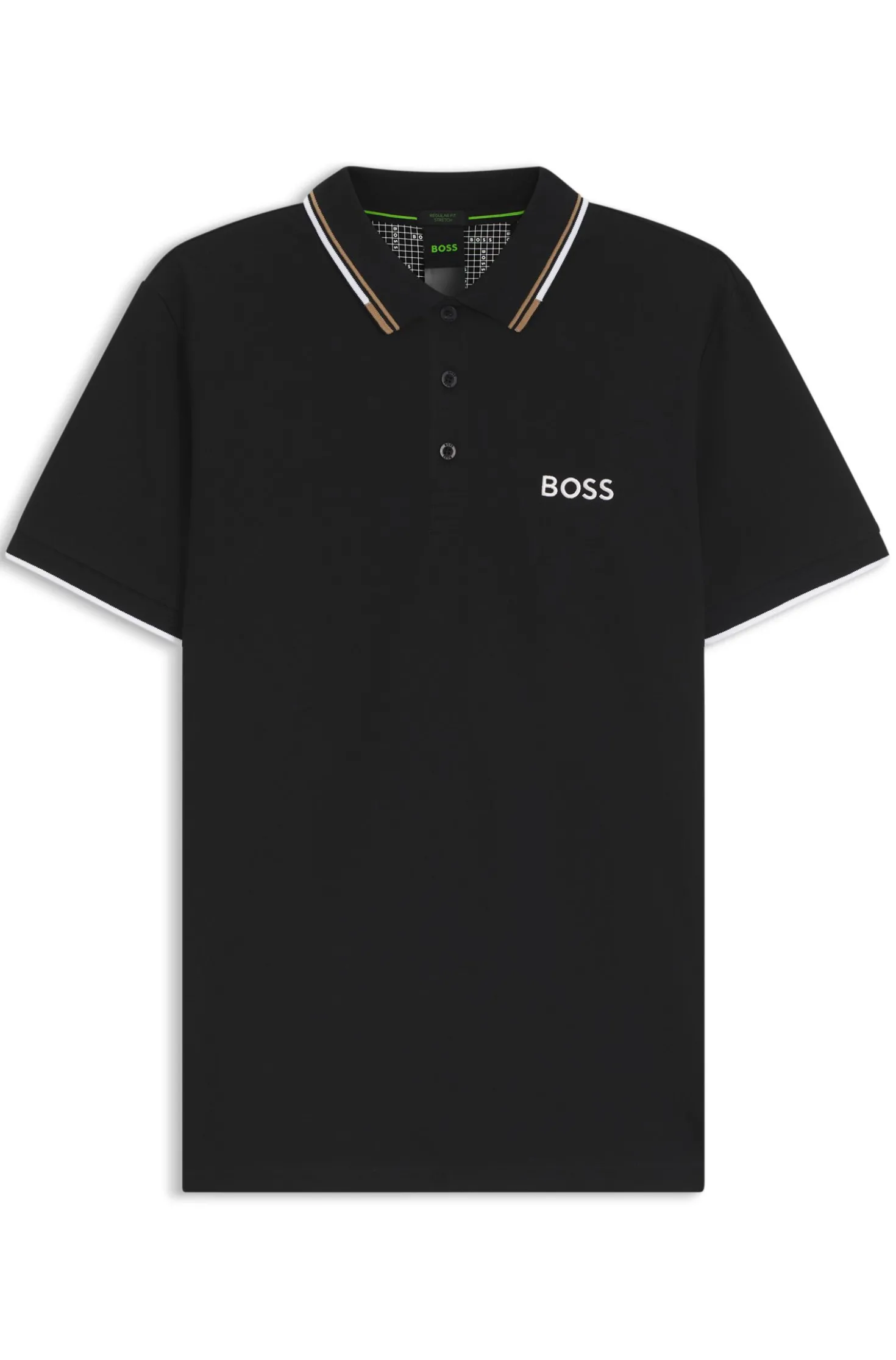 Active Paddy Regular-Fit Poloshirt aus schnell trocknendem Stretch-Piqué
