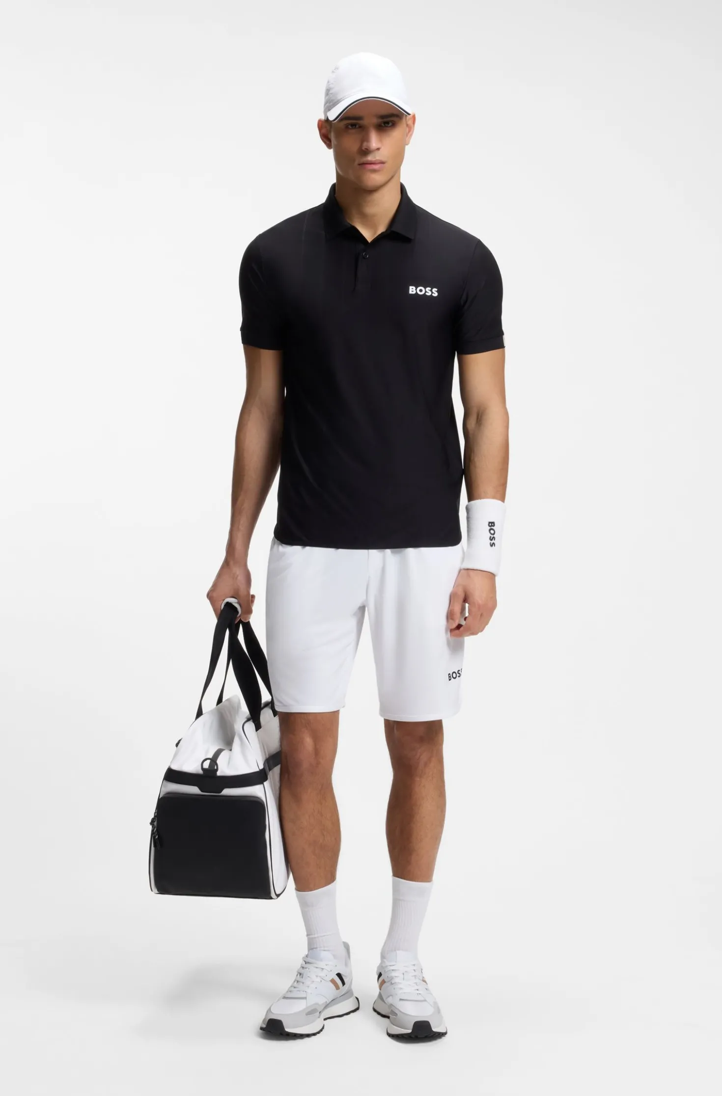 Active Schnell trocknende Shorts aus Stretch-Gewebe mit Taschen