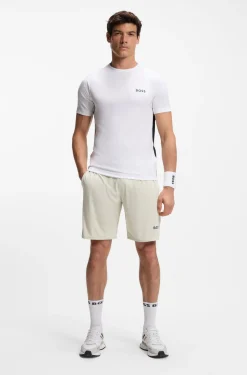 Active Schnell trocknende Shorts aus Stretch-Gewebe mit Taschen