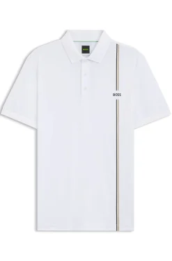 Active schnell trocknendes Poloshirt mit Signature-Streifen
