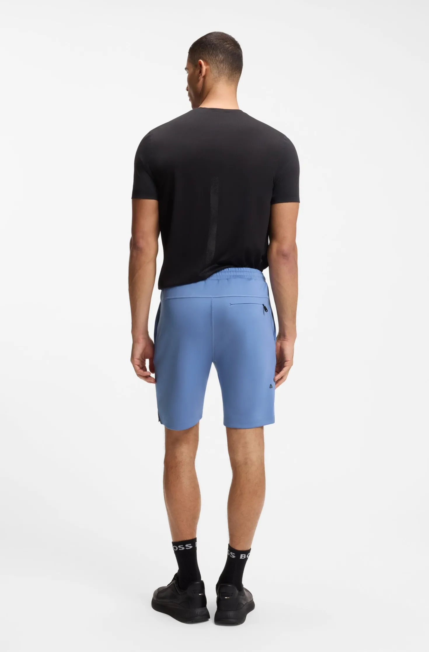 Active Shorts aus schnell trocknendem Gewebe mit reflektierendem Logo