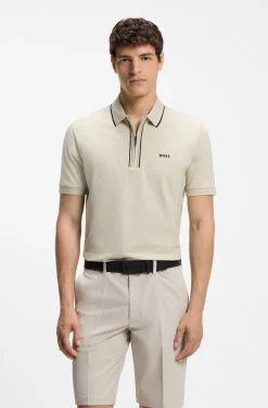 Active Slim-Fit Poloshirt aus feuchtigkeitsregulierender Stretch-Baumwolle