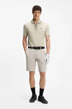 Active Slim-Fit Poloshirt aus feuchtigkeitsregulierender Stretch-Baumwolle
