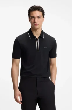 Active Slim-Fit Poloshirt aus feuchtigkeitsregulierender Stretch-Baumwolle