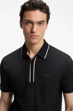 Active Slim-Fit Poloshirt aus feuchtigkeitsregulierender Stretch-Baumwolle