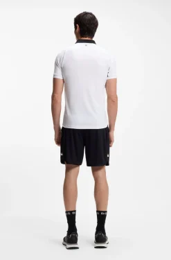 Active Slim-Fit Poloshirt aus schnell trocknendem Stretch-Gewebe