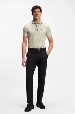 Active Slim-Fit Poloshirt aus feuchtigkeitsregulierender Stretch-Baumwolle