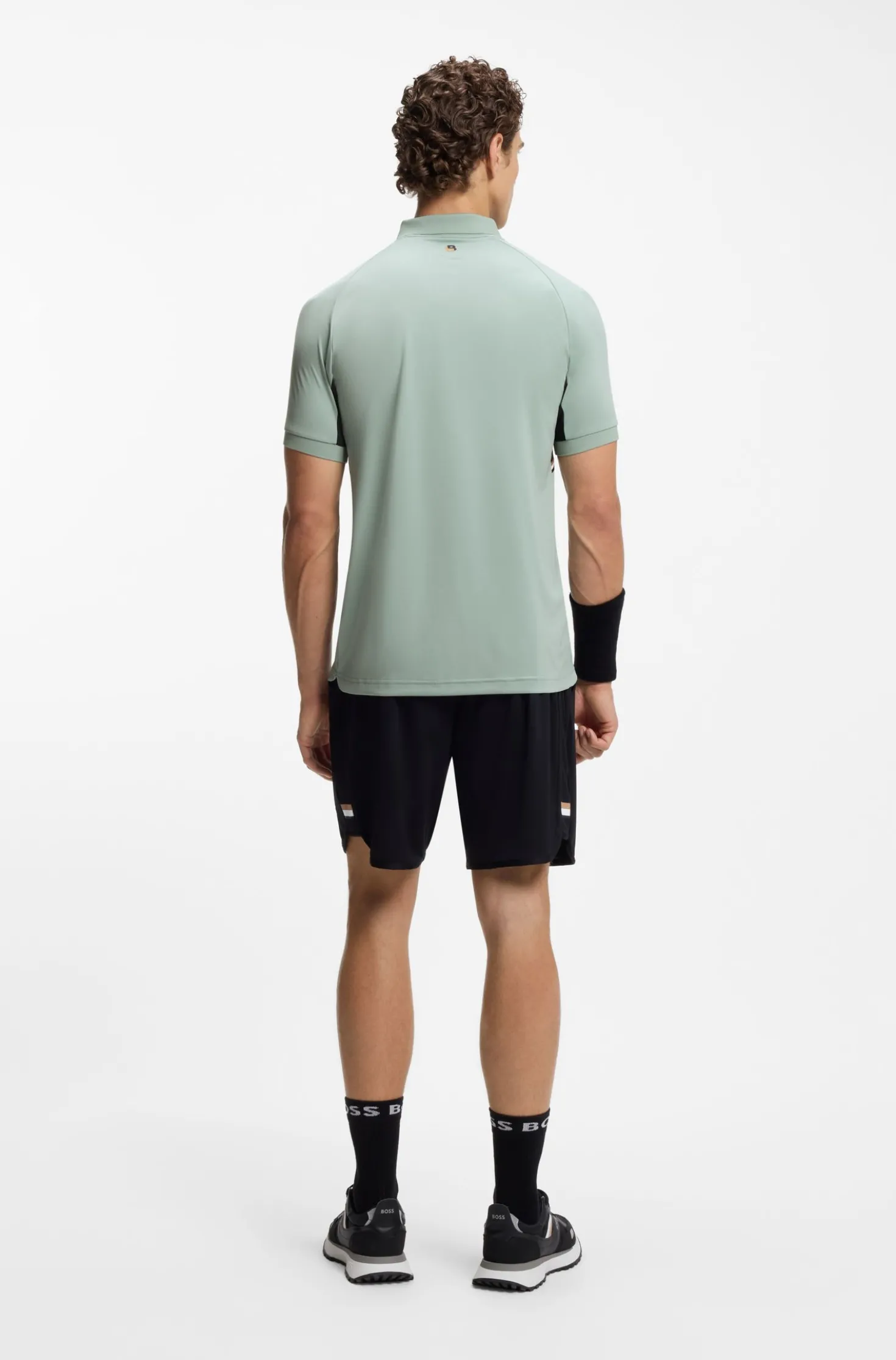 Active Slim-Fit Poloshirt aus schnell trocknendem Stretch-Gewebe
