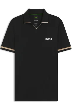 Active Slim-Fit Poloshirt mit charakteristischen Streifen-Details