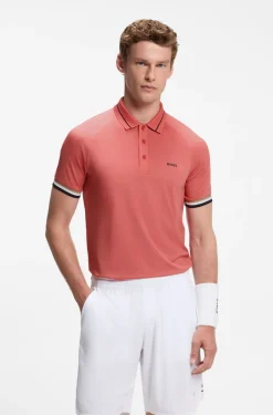 Active Slim-Fit Poloshirt mit Logo-Details