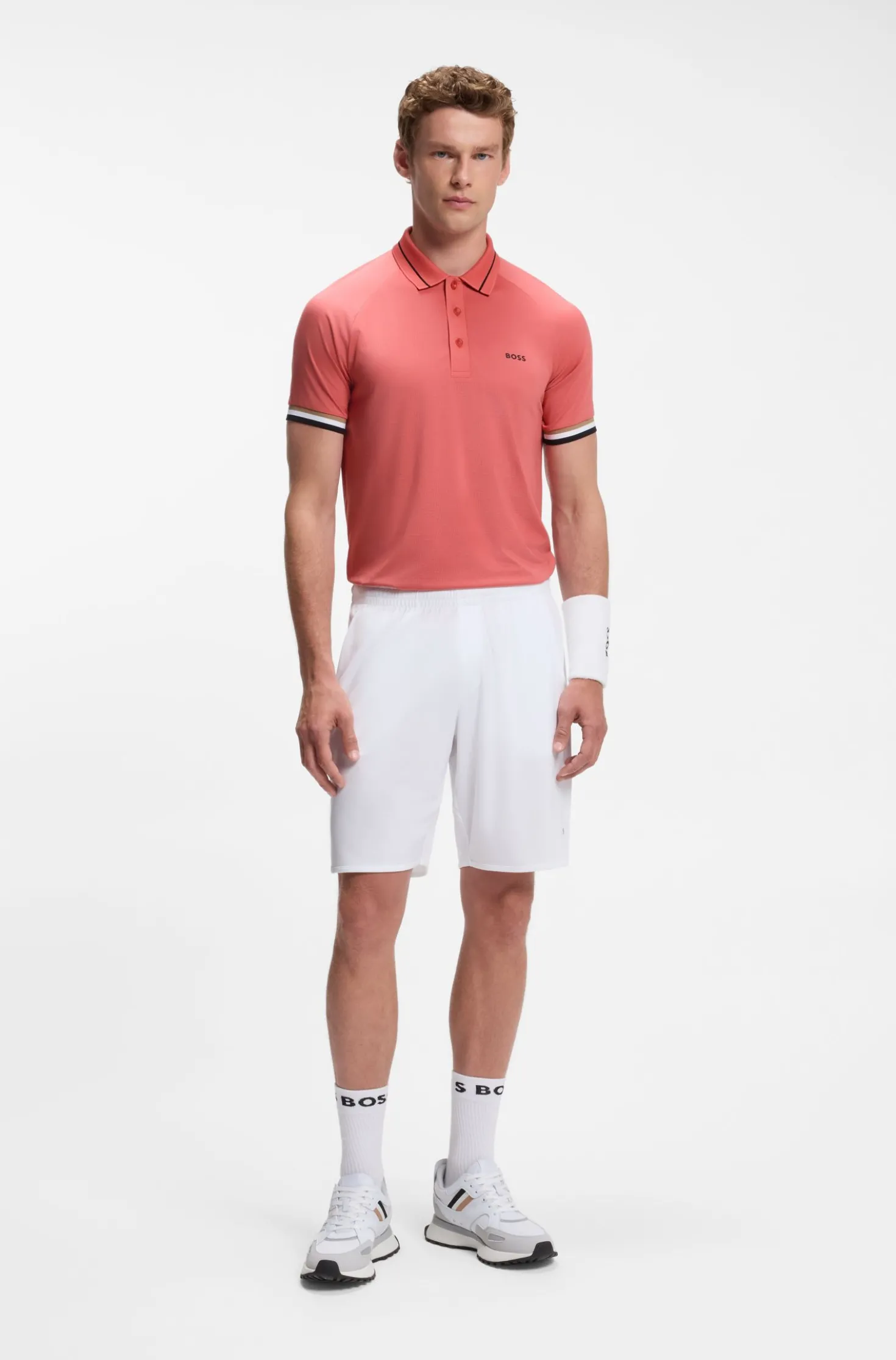 Active Slim-Fit Poloshirt mit Logo-Details