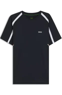 Active Slim-Fit T-Shirt aus Stretch-Gewebe mit kontrastfarbenen Akzenten