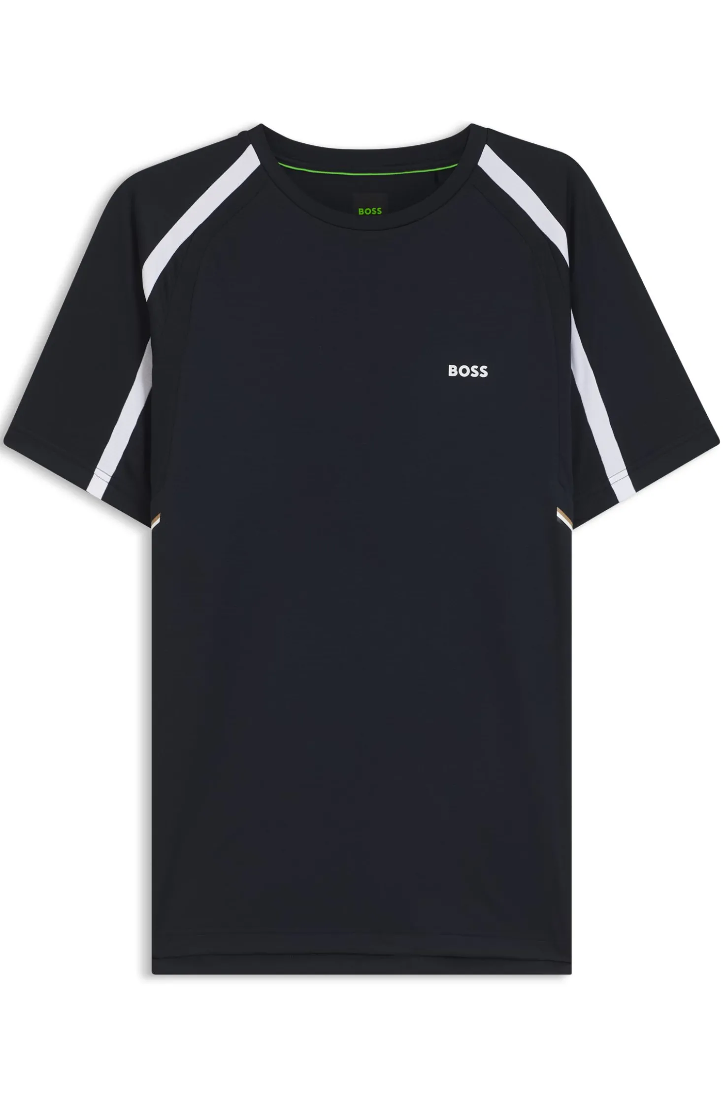 Active Slim-Fit T-Shirt aus Stretch-Gewebe mit kontrastfarbenen Akzenten