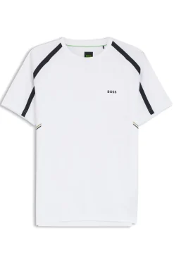 Active Slim-Fit T-Shirt aus Stretch-Gewebe mit kontrastfarbenen Akzenten