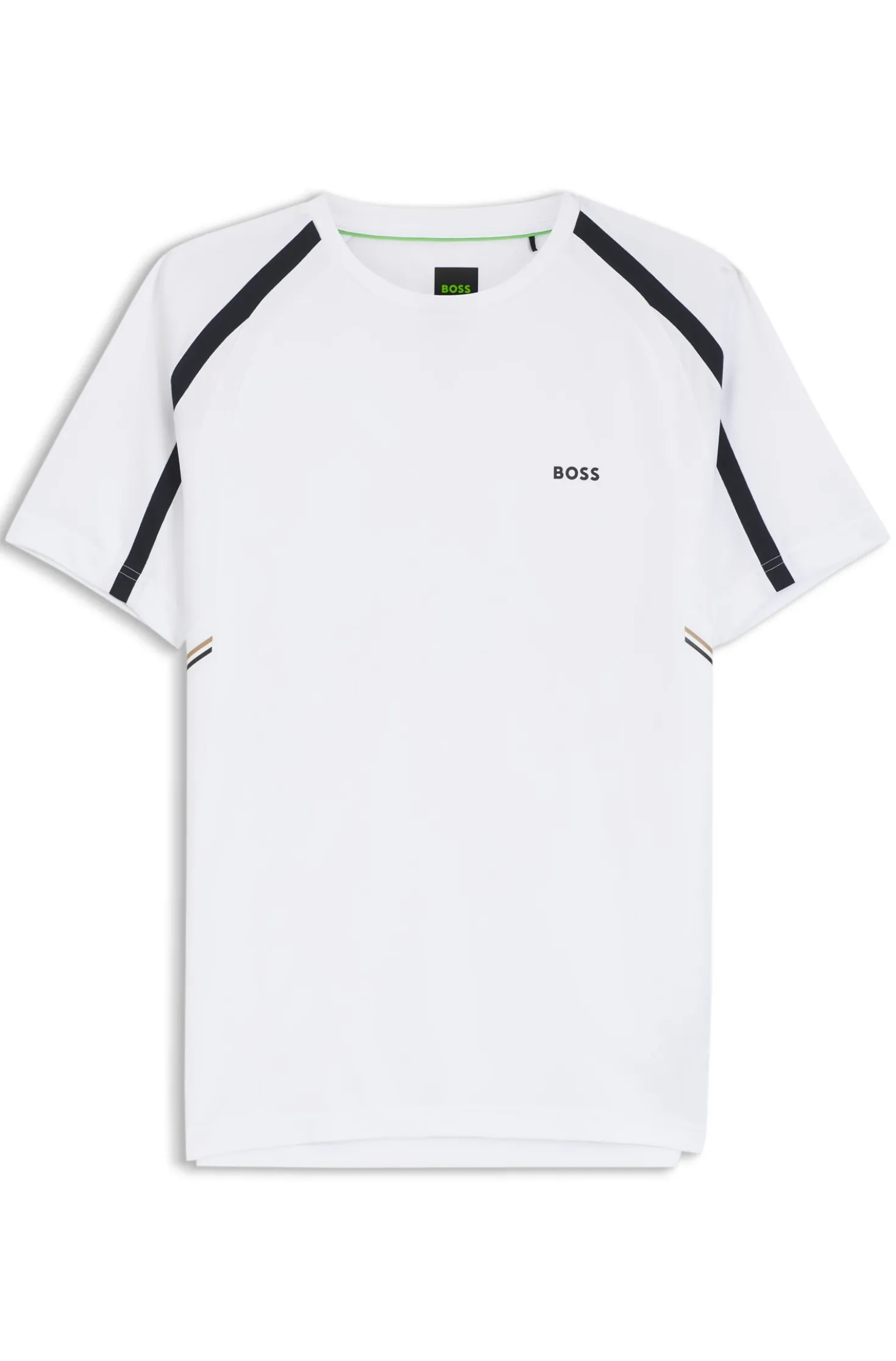 Active Slim-Fit T-Shirt aus Stretch-Gewebe mit kontrastfarbenen Akzenten