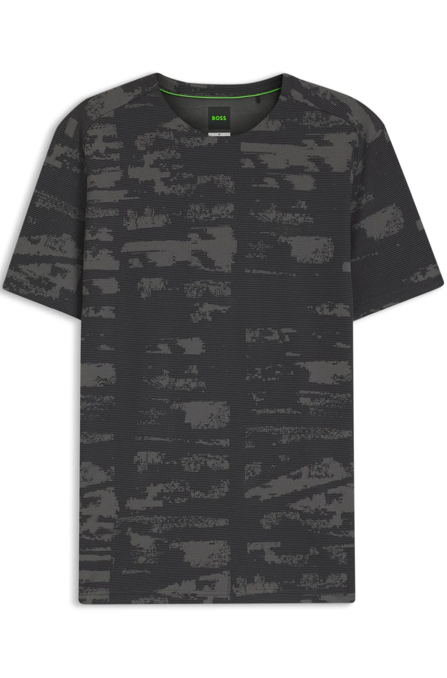 Active Slim-Fit T-Shirt mit Jacquard-Muster