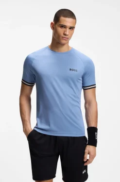 Active Slim-Fit T-Shirt mit Tennisball-Prägung