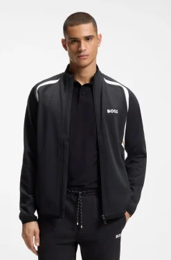 Active Sweatjacke mit Reißverschluss und temperaturausgleichender Performance