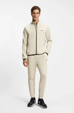 Active Sweatjacke mit Reißverschluss und temperaturausgleichender Performance