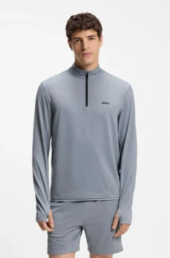 Active Sweatshirt mit kurzem Reißverschluss und Moisture Management