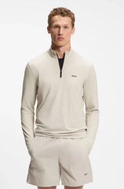 Active Sweatshirt mit kurzem Reißverschluss und Moisture Management