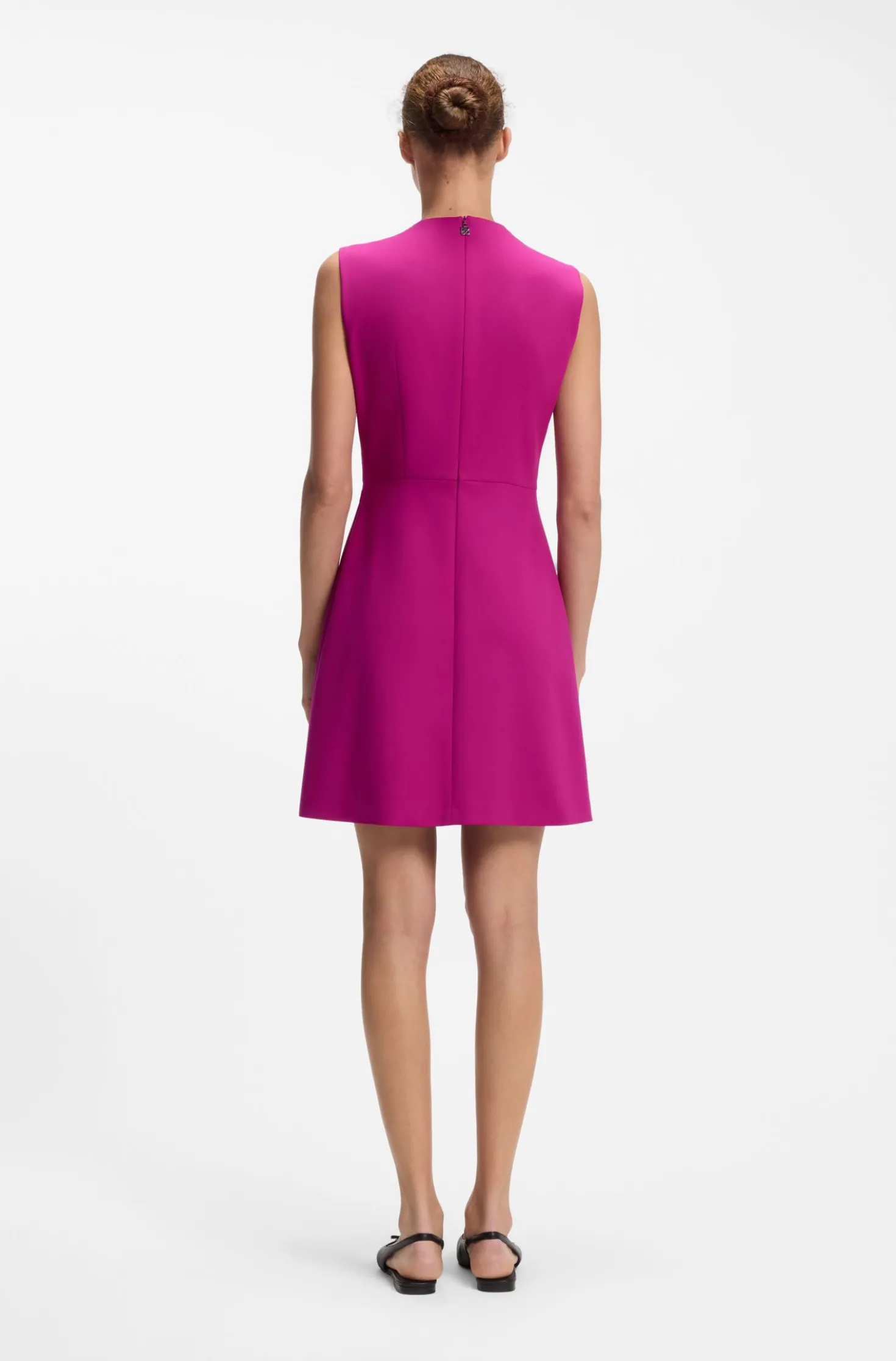 A-Linien-Kleid mit Logo-Schleife