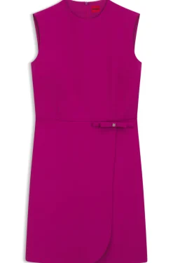 A-Linien-Kleid mit Logo-Schleife