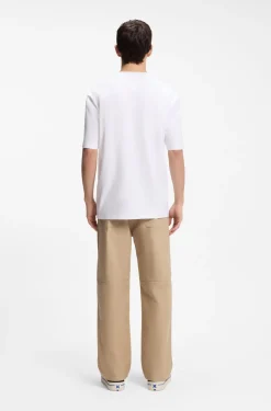 All-gender T-Shirt aus Baumwoll-Jersey mit Herz-Logo