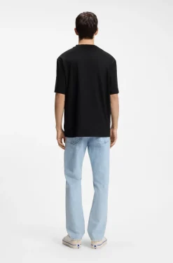 All-gender T-Shirt aus Baumwoll-Jersey mit Herz-Logo
