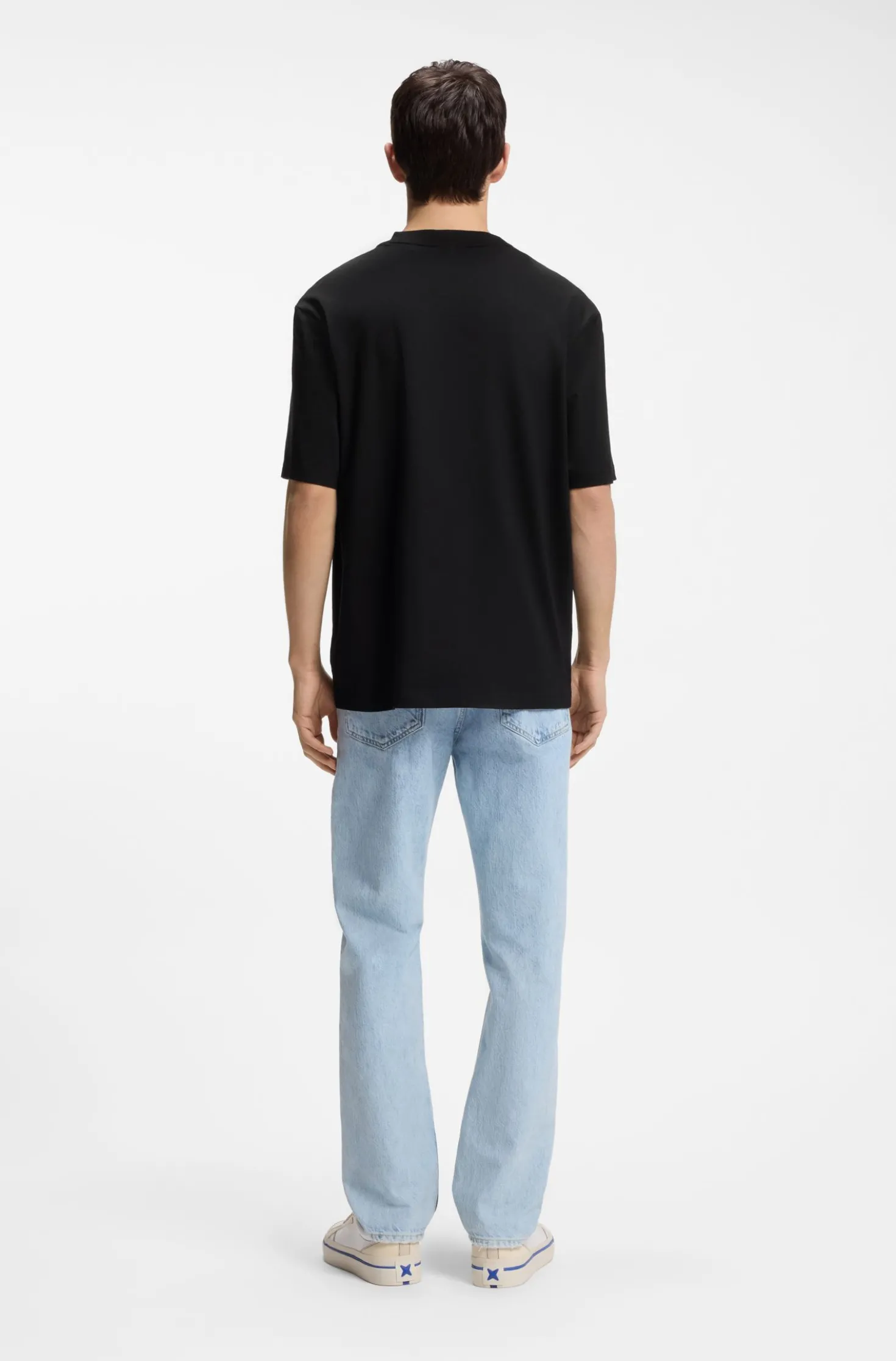 All-gender T-Shirt aus Baumwoll-Jersey mit Herz-Logo