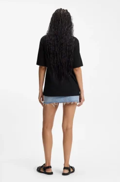 All-gender T-Shirt aus Baumwoll-Jersey mit Herz-Logo