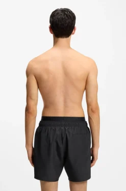Badeshorts mit doppeltem Bund und Logo-Details