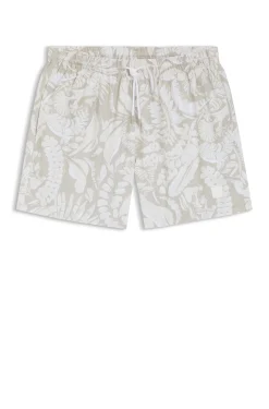 Badeshorts mit durchgehendem Print