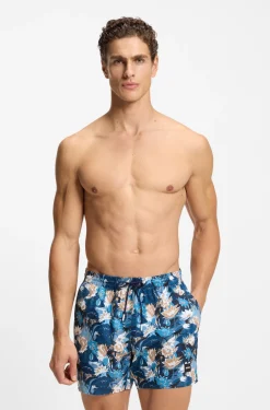 Badeshorts mit durchgehendem Print