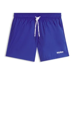 Badeshorts mit kontrastierendem Logo-Print