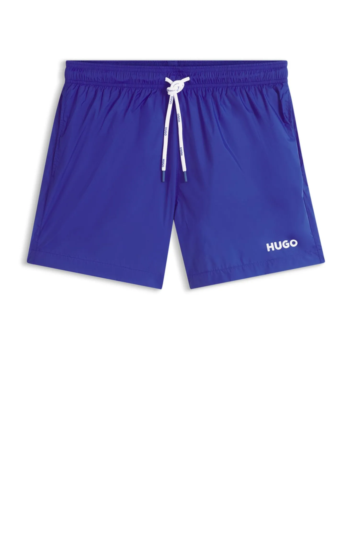 Badeshorts mit kontrastierendem Logo-Print