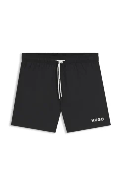 Badeshorts mit kontrastierendem Logo-Print