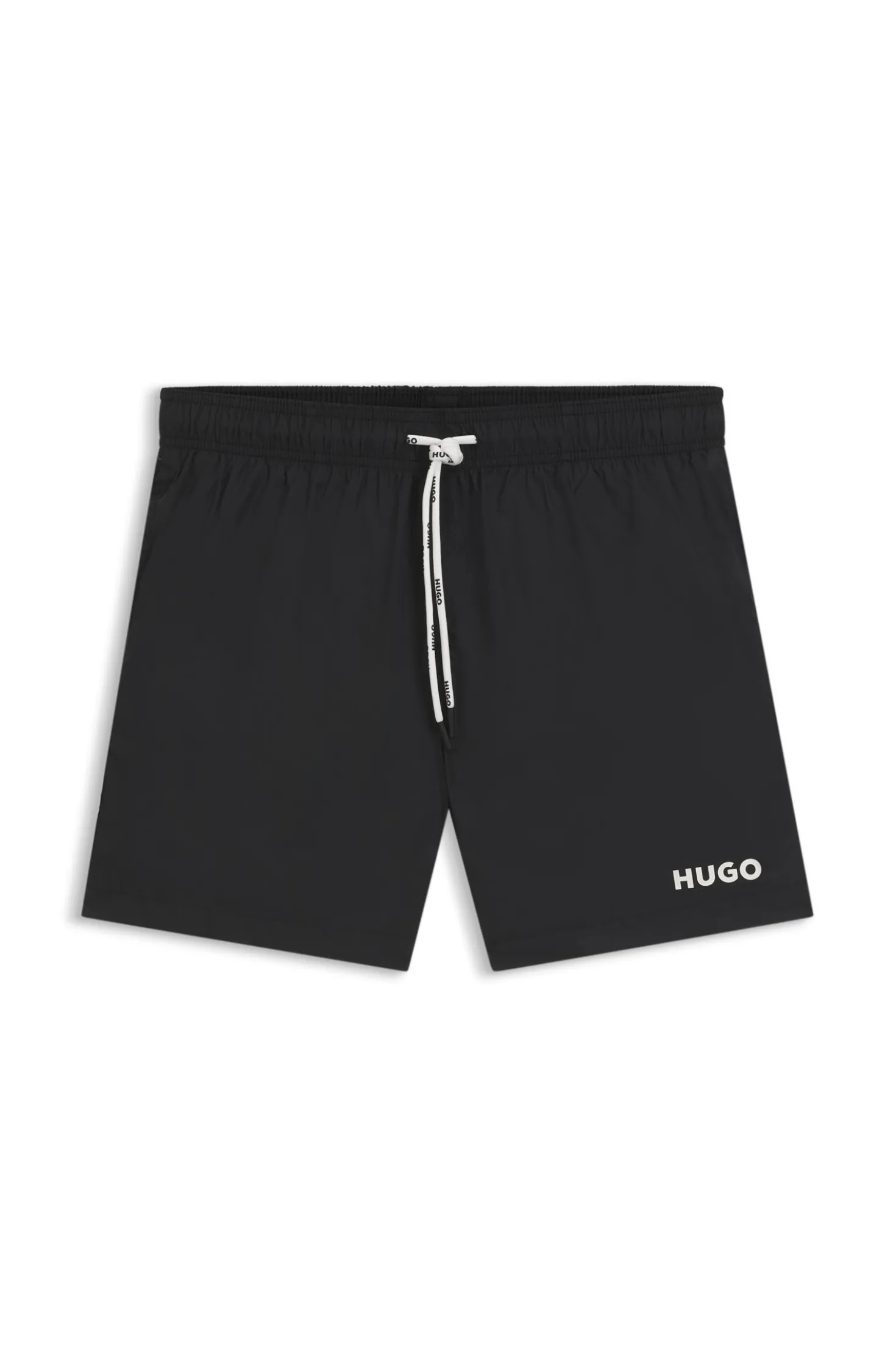 Badeshorts mit kontrastierendem Logo-Print
