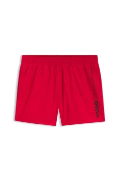 Badeshorts mit mehreren Logos