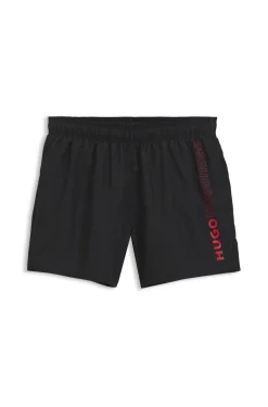 Badeshorts mit mehreren Logos
