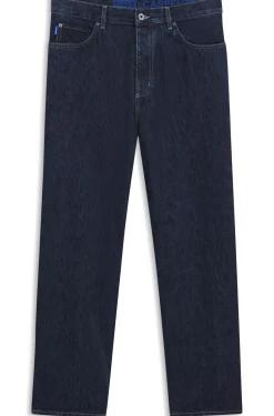 Baggy-Fit Jeans aus dunkelblauem Denim
