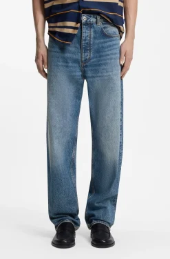 Baggy-Fit Jeans mit Used-Details