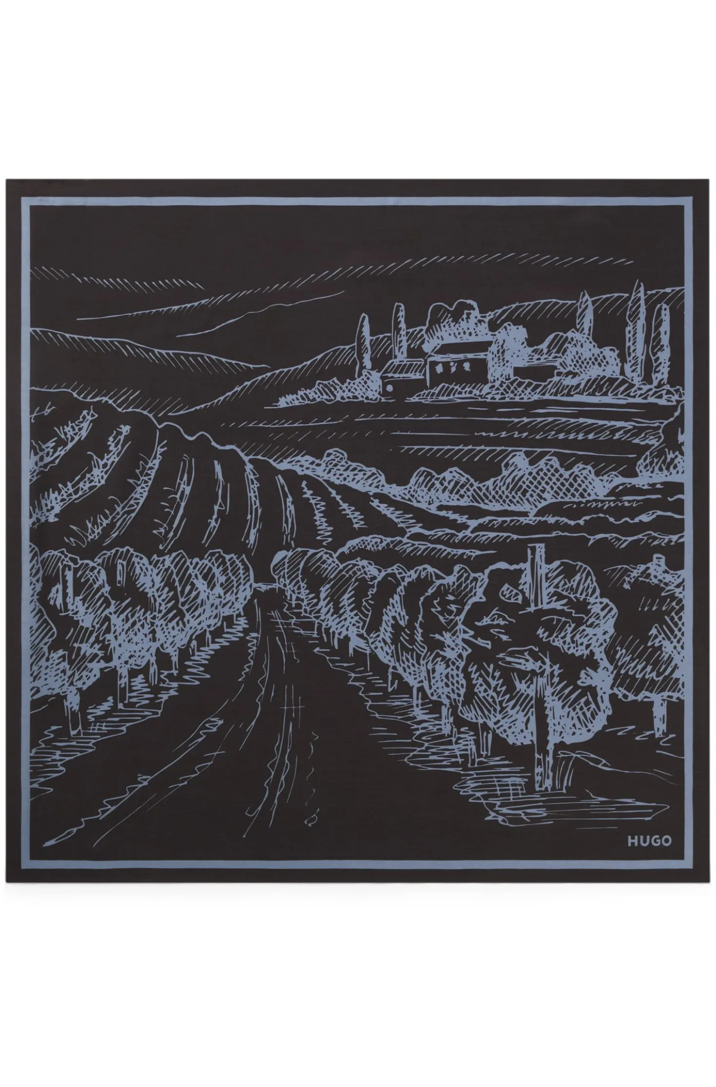 Bandana mit Landschafts-Print