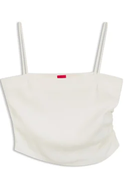 Bandeau-Top mit Riemchen