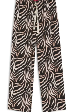 Bedruckte Pyjama-Hose aus Stretch-Modal und Baumwolle